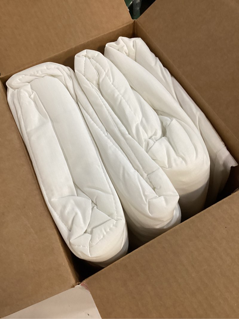 Condition photo showing New/Like New for sunbeam quilted heated electric mattress pad stripe pattern full queen cal king