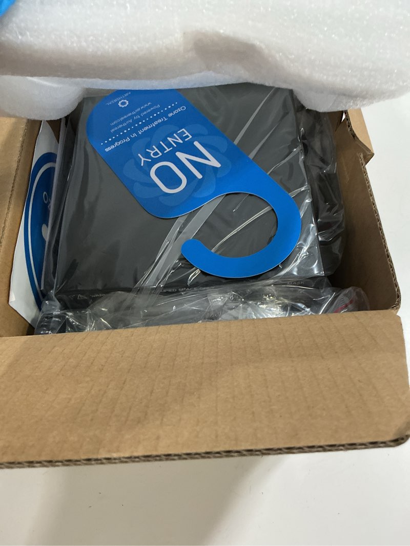 Condition photo showing New/Like New for Airthereal MA5K Ozone Generator for Home, Ozone Air Ionizer Odor Eliminator with 120-Min Timer, Lightweight Design, Odor Removal for Car, Smoke, Pets, Basements, Covers Up to 2,000 Sq. Ft., Black Black Non-replaceable Filter