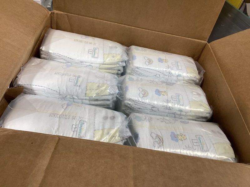 Condition photo showing Good Condition for pampers swaddlers diapers, size 3 (13-26 lbs), 168 count, absorbent, keeps baby dry and comfortable, skin safe disposable baby diaper size 3 168