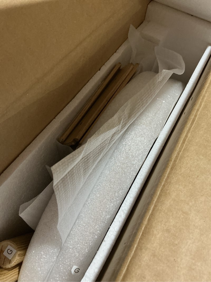 Condition photo showing Good Condition for Side Table with Sliding Door & Cabinet, End Table for Living Room, Night Stand for Bedroom, Modern Bedside Table with Solid Wood Legs, Natural