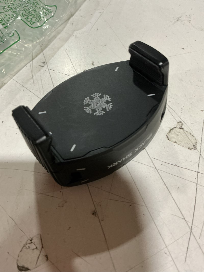 Condition photo showing As Is for black shark phone cooler for gaming funcooler 5 neo, wired mobile phone cooling fan lightweight quiet with rgb light, cellphone radiator for 2.67-3.45 inches iphone/android, retaining bolt (white) funcooler 5 neo white
