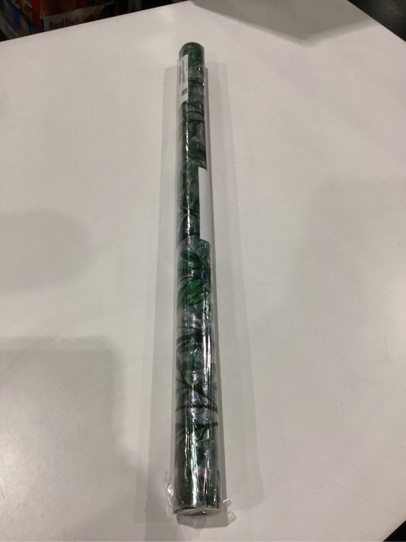 Condition photo showing Good Condition for Window Privacy Film Stain Glass Window Film Rainbow Window Film Window clings Non-Adhesive Reusable Decorative for Room (Leaf Rainbow, 23.6 x 78.7 in) Leaf Rainbow 23.6 x 78.7 in