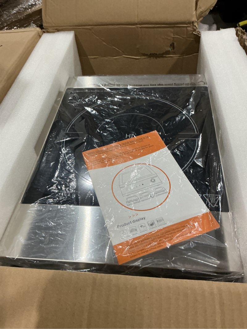 Condition photo showing Good Condition for vbgk commercial induction cooktop 5000w professional cooktop 220v hot plate with lcd touch knob control 4 hours timer,16 power levels,auto-shut-off,induction stove top with plug