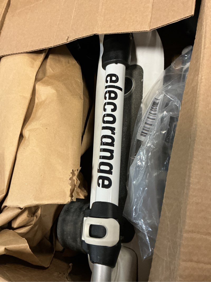 Condition photo showing As Is for elecorange t200/t500 balance electric scooter for kids age 4-9, 2 types front wheels, electric horn, full body lights up, wide deck, 5mph safe speed, 70min riding, foldable kick scooter boys & girl pearl t200-entry level
