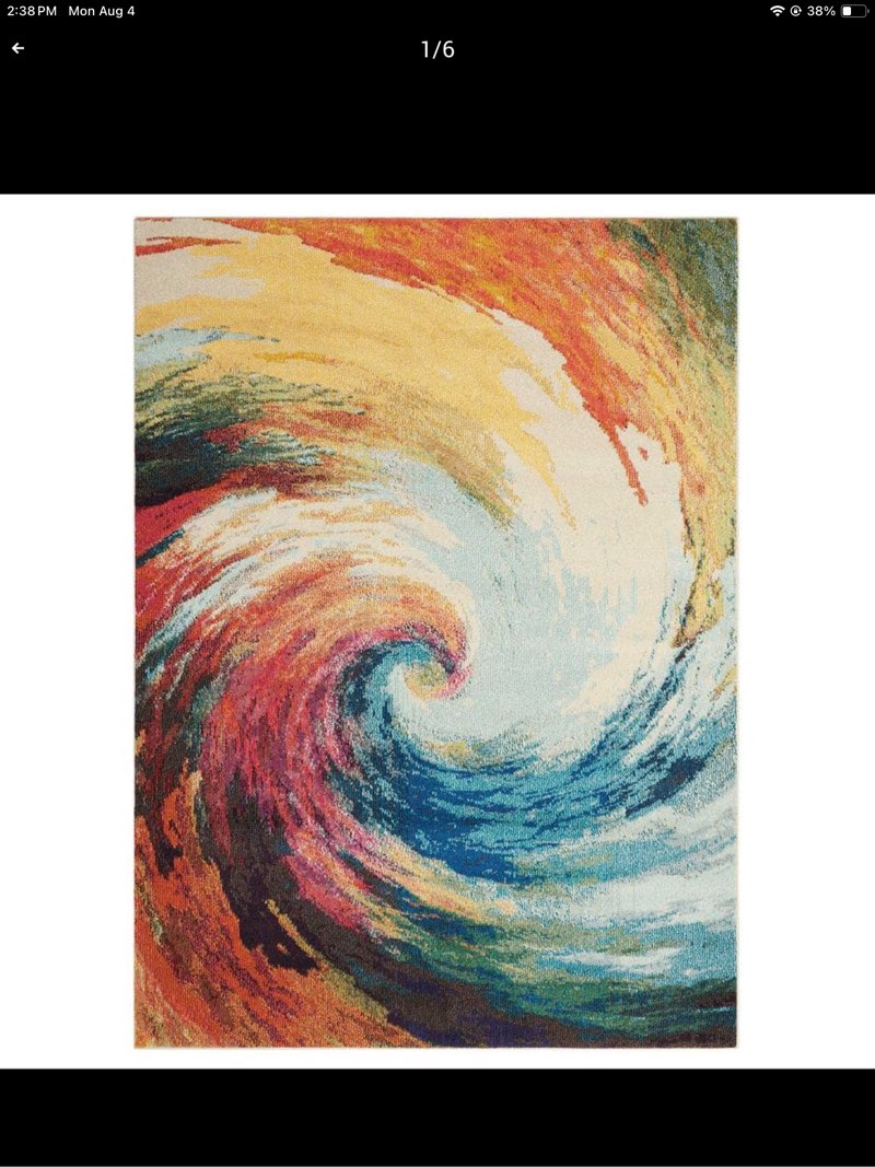 Nourison Celestial Abstract Wave 5 3  x 7 3  Area Rug  (5x7)
