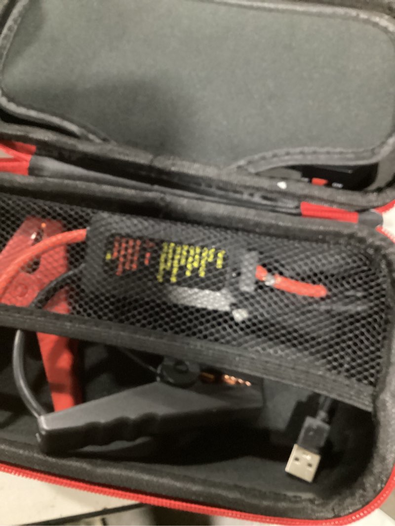 Condition photo showing Good Condition for battery jumper starter portable, 4000a 4 in 1 function jump starter up to 7.5l gas & 5.0l diesel engines 12v jump box for car battery with smart jumper cables and led flashlight 8000
