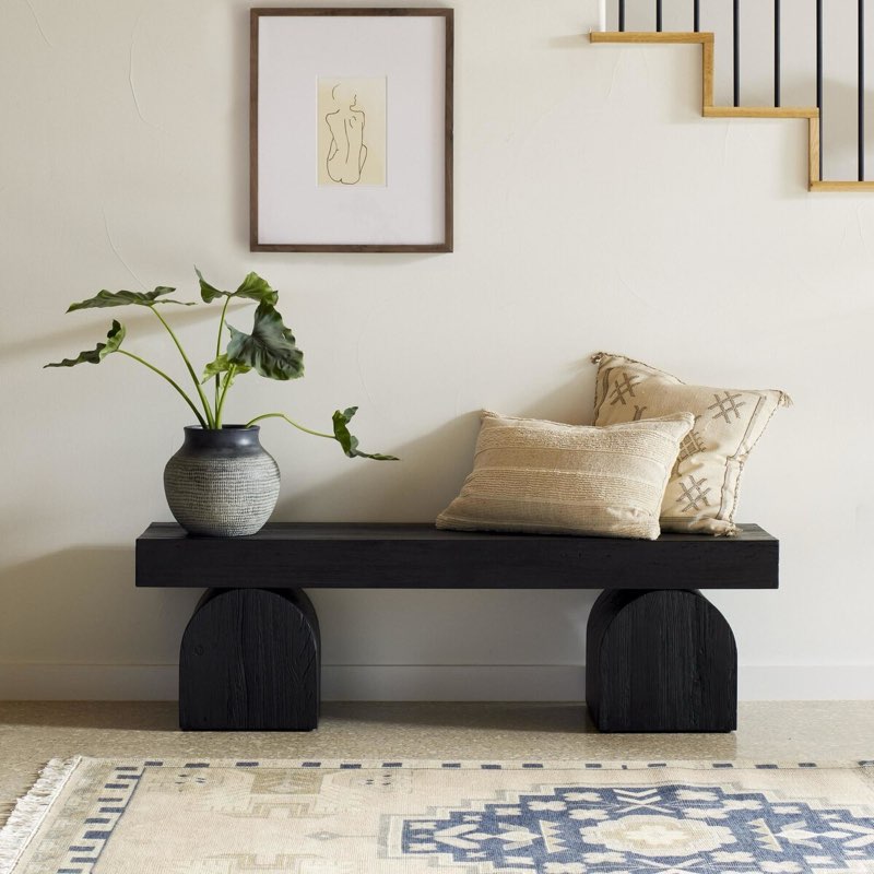  ((Incomplete only top ));Francois 60\" Solid Wood Bench