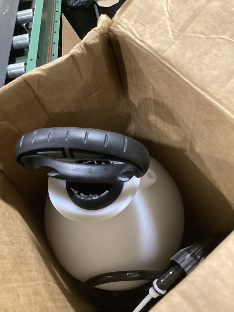 Condition photo showing Good Condition for chapin 20005 pump sprayer, 2?gallon, lawn & garden, translucent poly tank, funnel?top, surespray, adjustable cone nozzle & 34" hose for fertilizer, weed & pest application 2-gallon