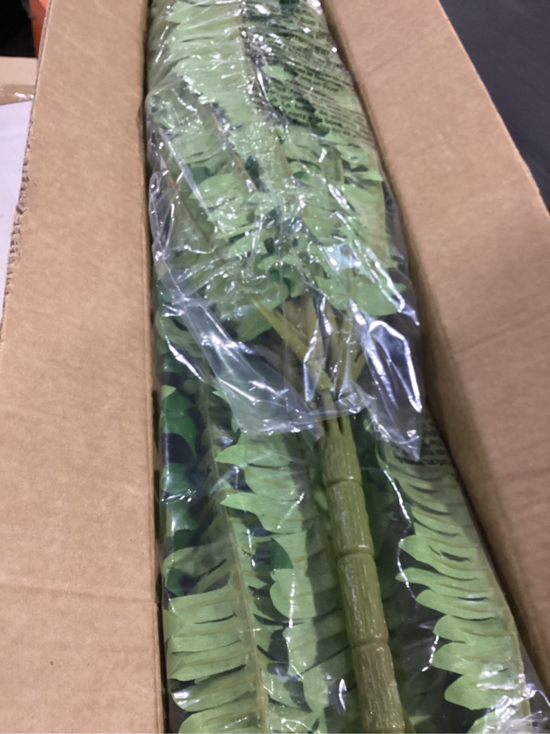 Condition photo showing Good Condition for forest prince 45" fake ferns, realistic large artificial bush plants, 2 artificial boston ferns with 59 fronds for outdoors planter indoor home garden porch decor