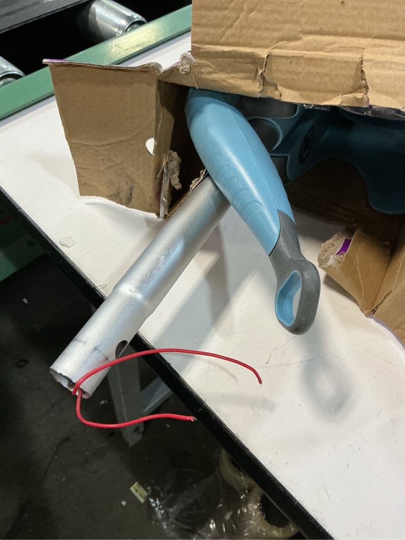 Condition photo showing As Is for great value automatic spray mop starter kit with spray mop, 5 pads and cleaning solution