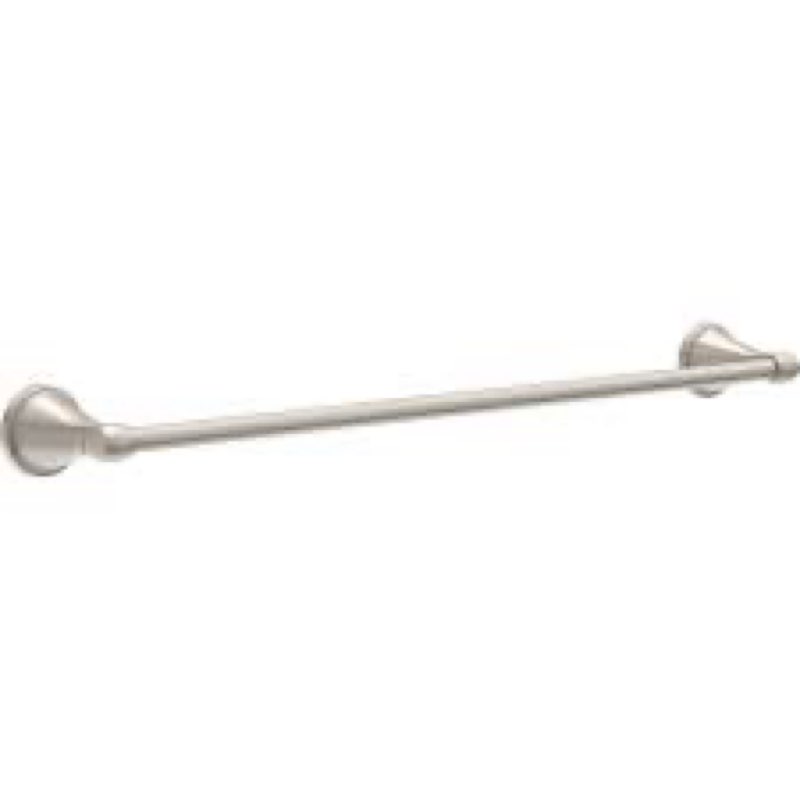 delta faucet becker (1-pack) 24\" bathroom towel rack/bar, spotshield brushed nickel, wall mounted   ( incomplete ) 