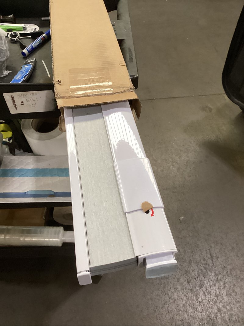 Condition photo showing As Is for No Drill Cellular Shades for Indoor Windows, Thermal Insulating & Noise Reducing Honeycomb Blinds, Free Stop Cordless Blackout Shades, White,36" W x 80" H 36"W x 80"H White(blackout)