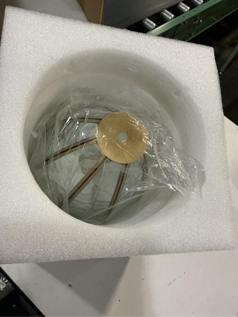 Condition photo showing Good Condition for brass pendant light 3-light with hammered glass traditional retro vintage antique chandelier kitchen island dining room foyer bedroom (1 pack)