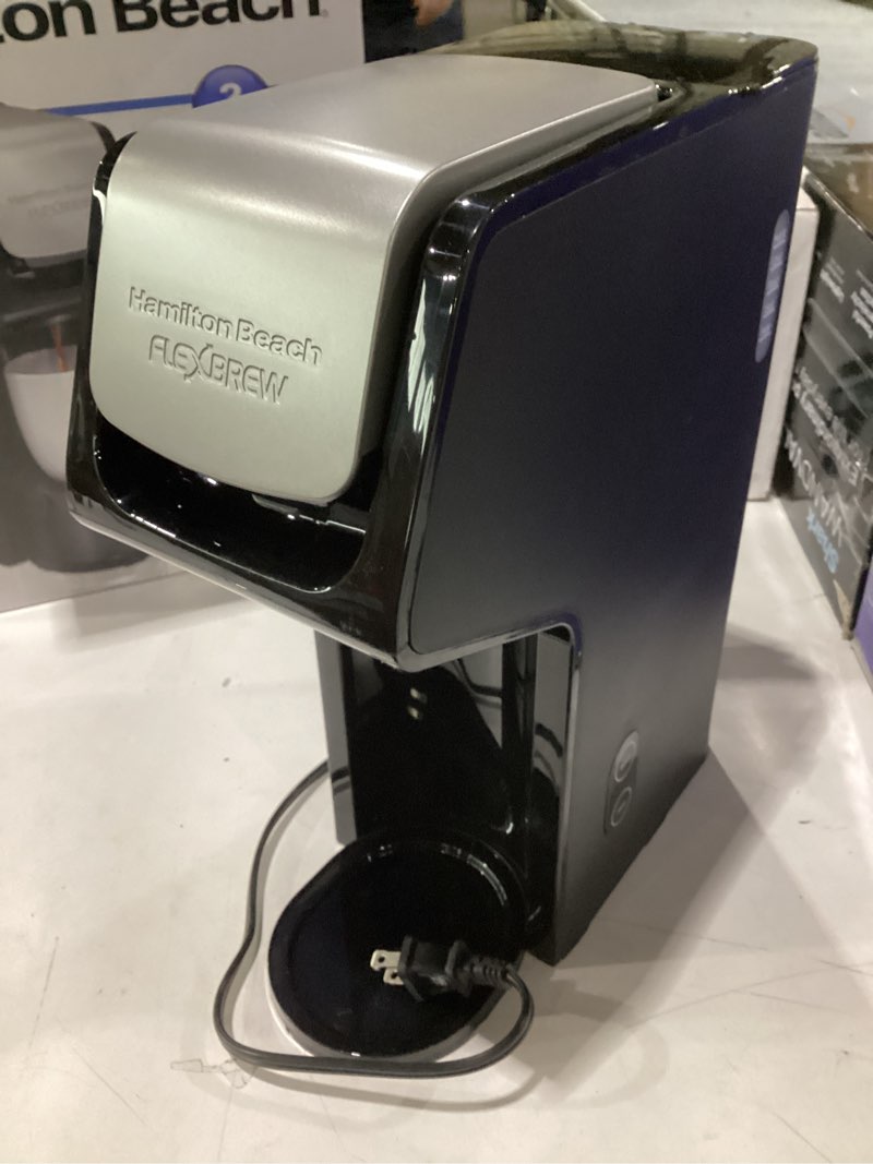 Condition photo showing As Is for Not tested missing cup rest Hamilton Beach - FlexBrew Single-Serve Coffee Maker - Black
