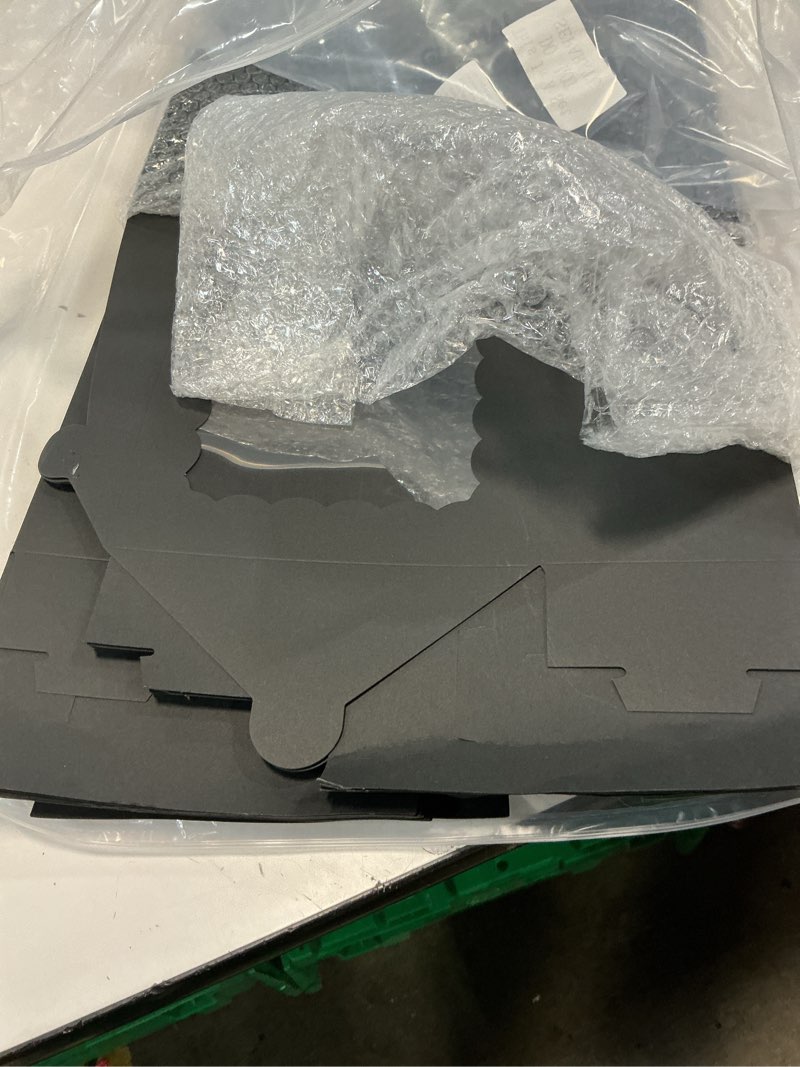 Condition photo showing As Is for Glenmal 24 Pcs Rose and Wine Box Wine and Strawberry Boxes with Window 20'' x 7'' x 4'' Cookie Boxes Rectangle Bakery Boxes for Strawberries Treats Chocolate Cake Valentine's Day (Black)