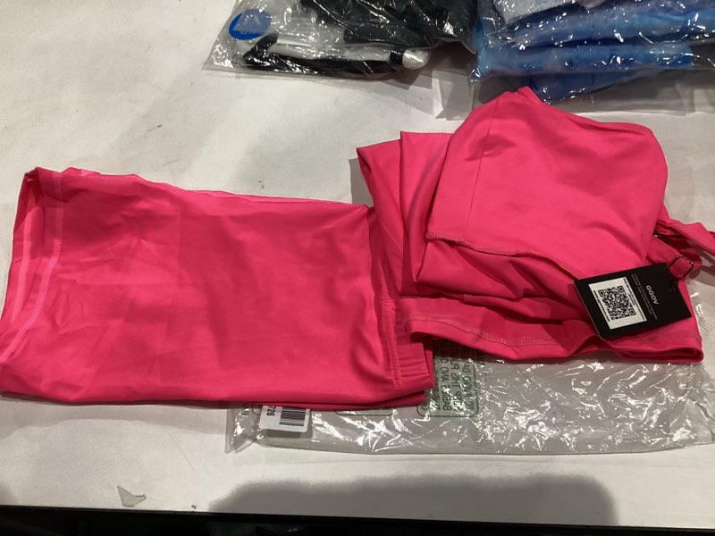 Condition photo showing Good Condition for Tennis Dress for Women Athletic Golf Dress with Built in Separate Shorts Backless Workout Dress with Adjustable Straps Pink