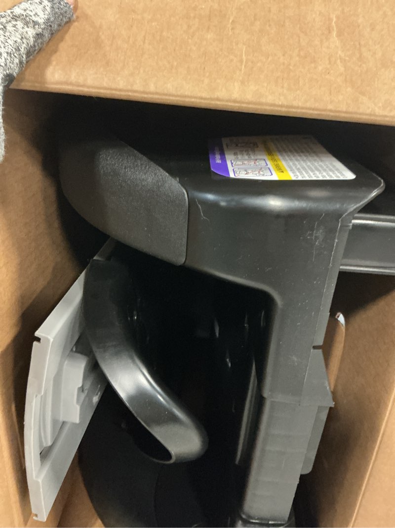 Condition photo showing As Is for cosco kids pronto trend belt-positioning booster car seat, violet diamonds, toddler, unisex