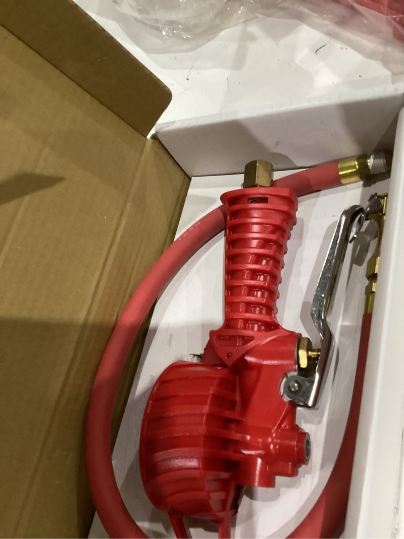Condition photo showing Good Condition for milton 555e: precision digital tire inflator, air pressure gauge, grip-head air chuck, 20" hose, 1/4" npt, w/extreme ± 0.1& accuracy, 10-120 psi