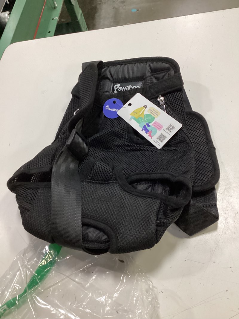 Condition photo showing Good Condition for pawaboo pet carrier backpack, adjustable pet front cat dog carrier backpack travel bag, legs out, easy-fit for traveling hiking camping for small medium dogs cats puppies 5-8lbs, medium, black a-black medium (pack of 1)