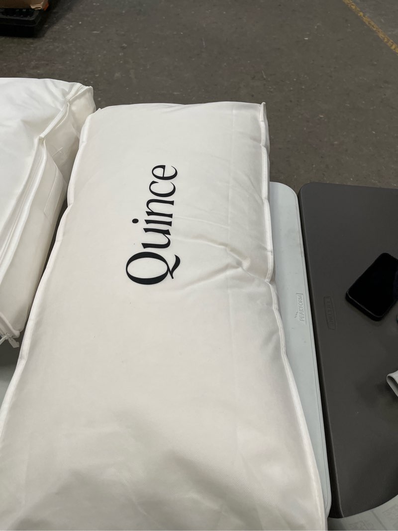 Condition photo showing Good Condition for luxe goose down pillow, king, firm/extra firm