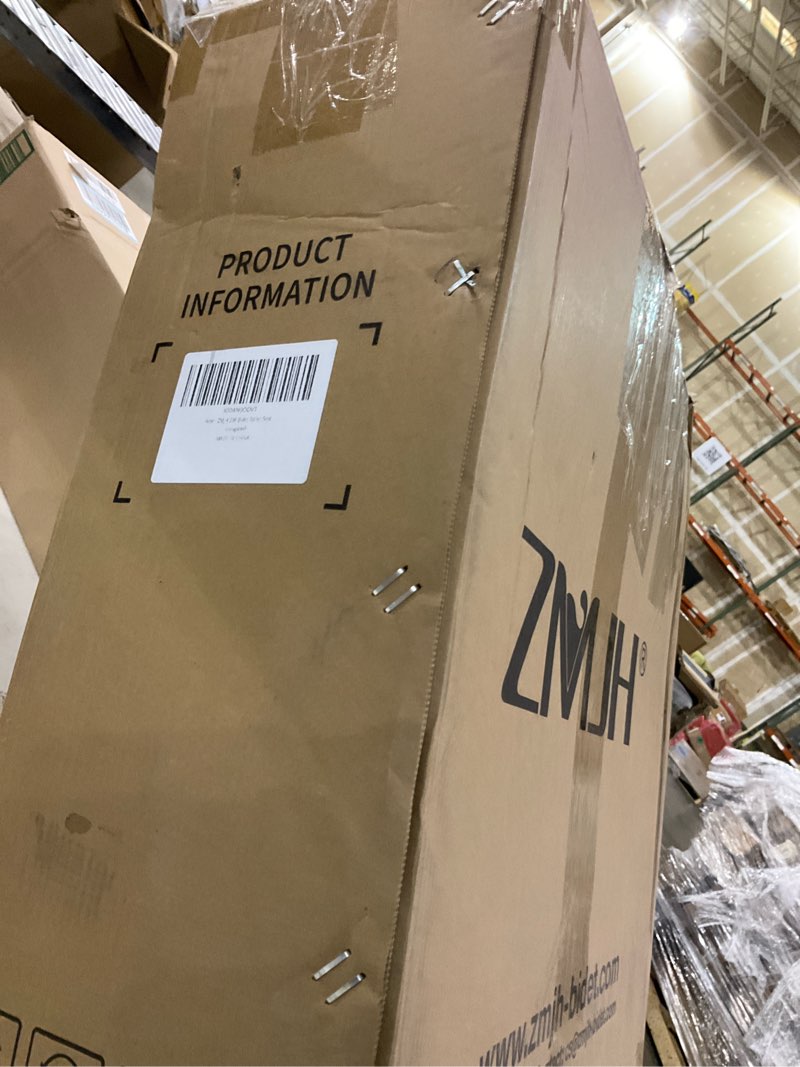 Condition photo showing New/Like New for ZMJH 236 Bidet Toilet Seat Elongated - Endless Warm Water, Heated Seat & Vortex Wash, Dual Front/Rear Cleaning, Warm Air Dryer, LED Night Light, Electric-Powered (Elongated) Oval