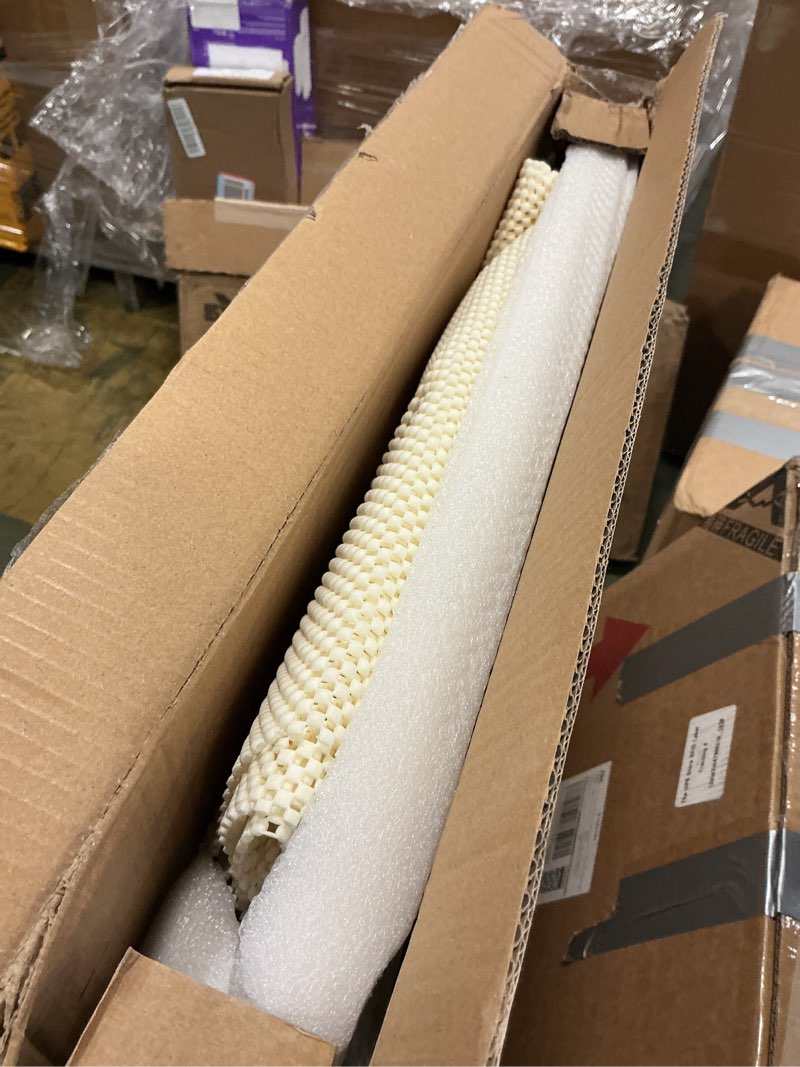 Condition photo showing As Is for OTHWAY 32"x 20" Stone Bath Mat Large, Diatomaceous Earth Bath Mat for Bathroom Quick Drying Absorbing, Long Non-Slip Diatomite Hard Stone Shower Mat Instant Dry(White Grey) White Grey 32" x 20" (Rectangular)