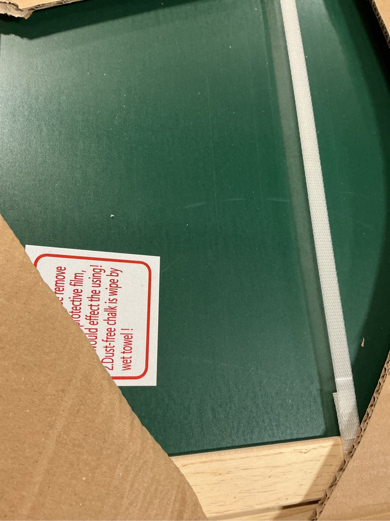 Condition photo showing New/Like New for easel for kids,adjustable wooden art easel for children,114+ art supplies,double sided magnetic chalkboard and white board for kid,drawing and painting for aged 2-4,5-7,8-12,2 paper rolls green kidseasel for 114+ art supplies