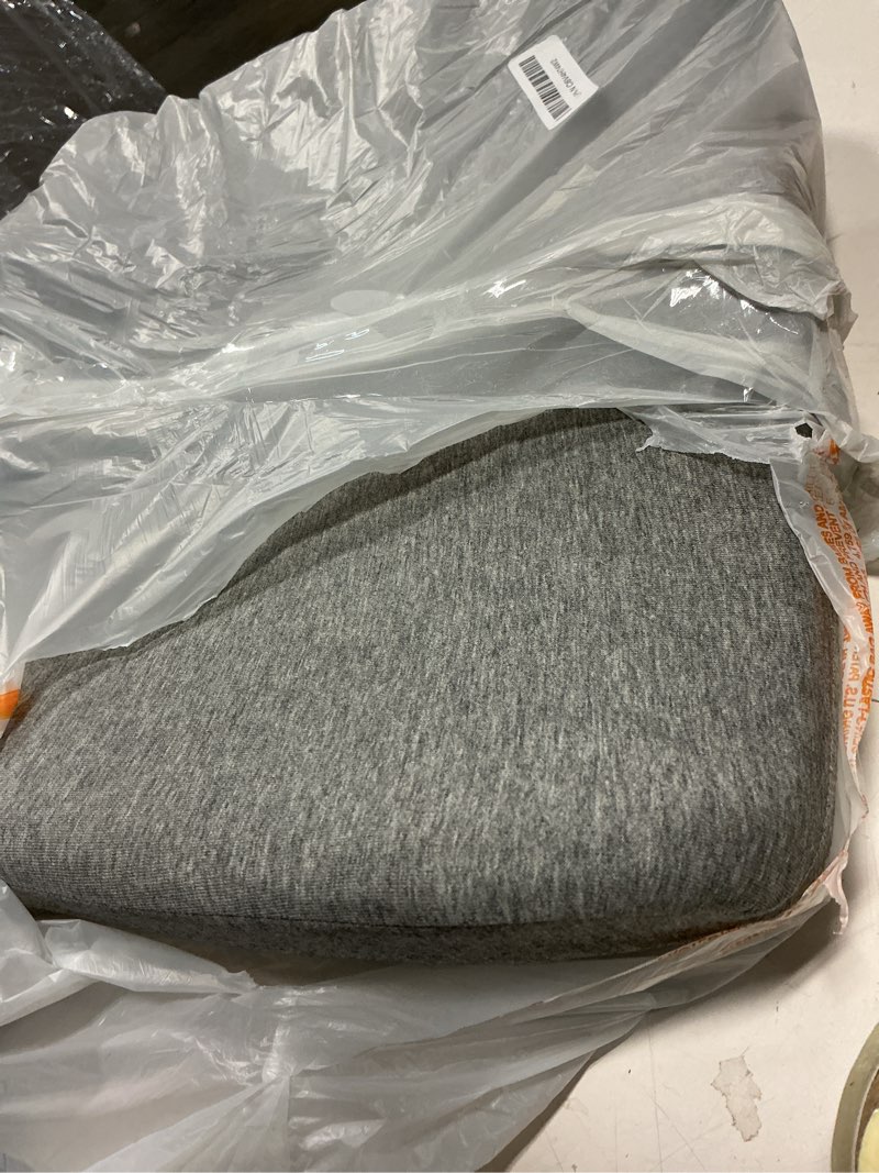 Condition photo showing As Is for c cushion lab patented pressure relief seat cushion for long sitting hours on office/home chair, car, wheelchair - extra-dense memory foam for hip, tailbone, coccyx, sciatica - light grey