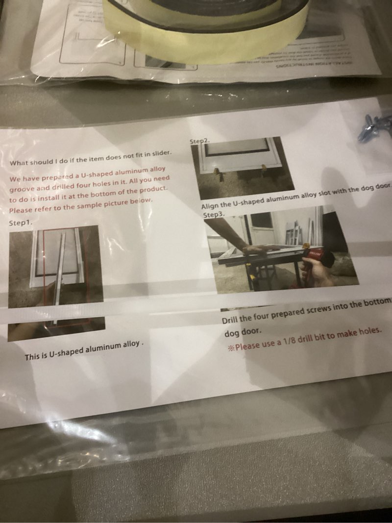 xlarge dog door for sliding glass doors, adjustable 75.39"-81.3" slider height, extra large dog door