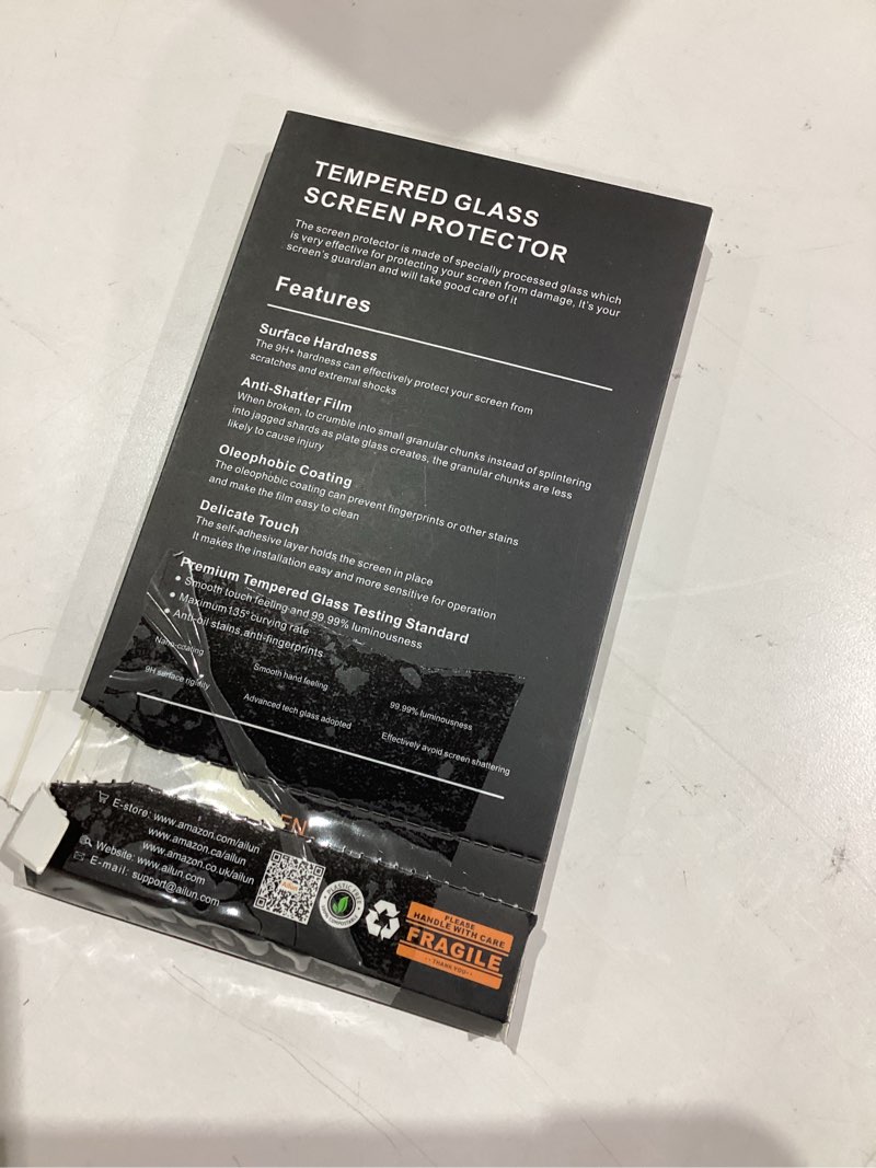 Condition photo showing Good Condition for Ailun Screen Protector for iPhone 16 / iPhone 15 / iPhone 15 Pro [6.1 Inch] Display 3 Pack Tempered Glass, Dynamic Island Compatible, Case Friendly [Not for iPhone 16 Pro 6.3 Inch]. | 6.1 Inch, Display, Case Friendly iPhone 16/15/15 Pro