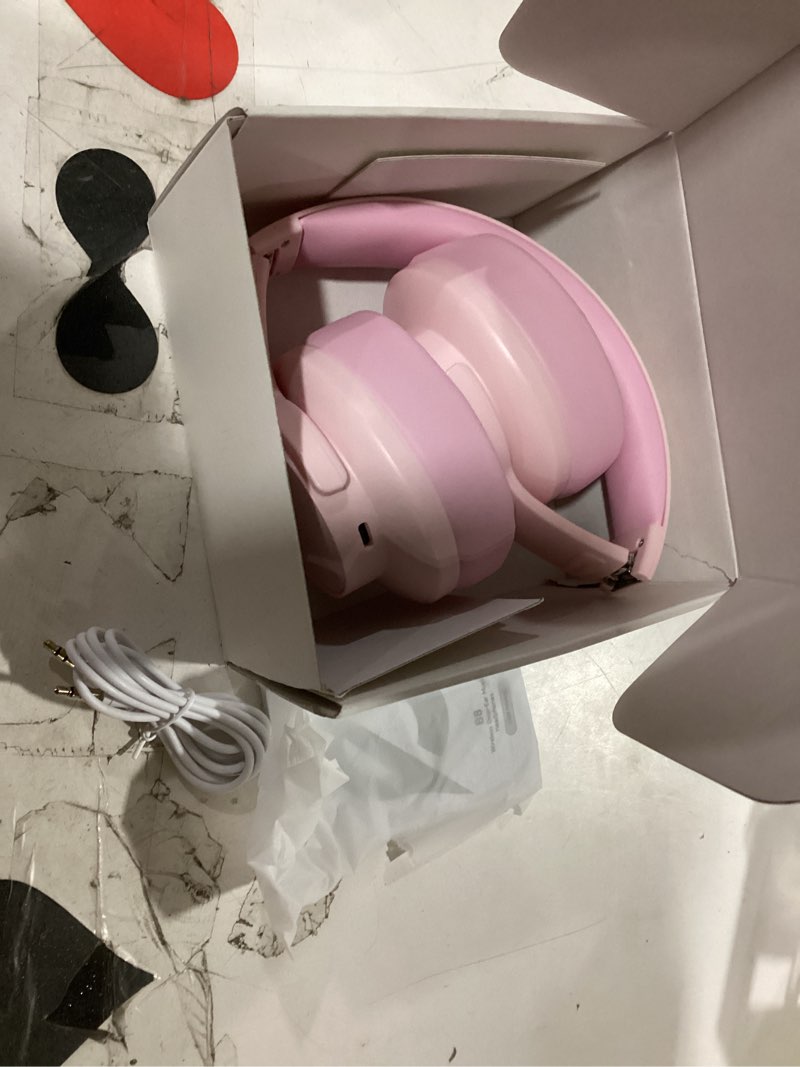 Condition photo showing Good Condition for picun b8 headphones wireless bluetooth, 120h bluetooth headphone over ear with 3eq music modes, hands-free calls, deep bass headphones for travel home office cellphone pc (pink)
