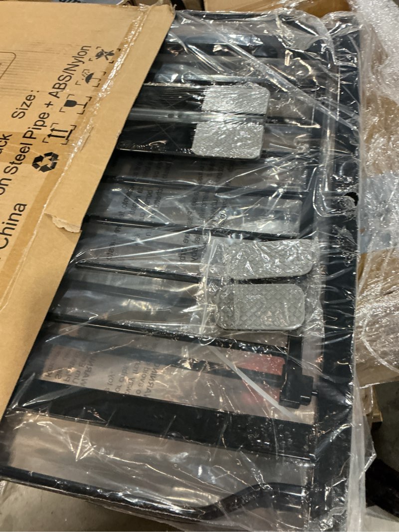 Condition photo showing New/Like New for WAOWAO Clear Acrylic Baby Gate for Stairs Modern Design Acrylic Auto Close Pet Gate, 48.42-57.08" Wide Safety Baby Gate for Doorways,White Clear Dog Gates Indoor, Hallways,Kitchen White 48.42-57.08"