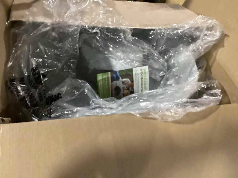 Condition photo showing New/Like New for 24inch-Tunnel Bed for Indoor,cattasaurus Peekaboo cat cave for Multiple,Detachable Felt Felt Washable Interior for Indoor Cats,Donut Tunnel (Light Gray)