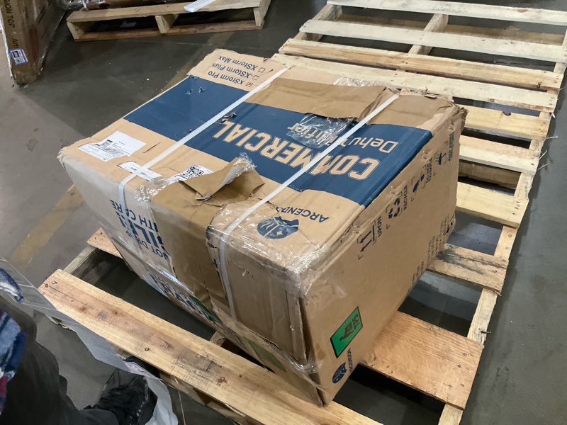 Condition photo showing As Is for argendon 180 ppd commercial dehumidifier with pump, large space dehumidifier with drain hose for basement/crawlpace/home/industry use, water damage restore, auto defrost, memory starting