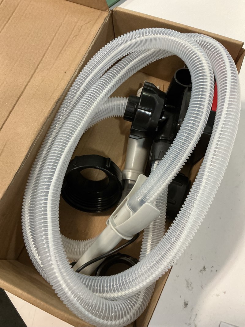 Condition photo showing Good Condition for hermoce electric fuel transfer pump with auto-stop sensor - prevents overfills, 3.2gpm battery powered, includes 51" hose & 4 tank adapters, siphon pump for gasoline, diesel, oil, kerosene