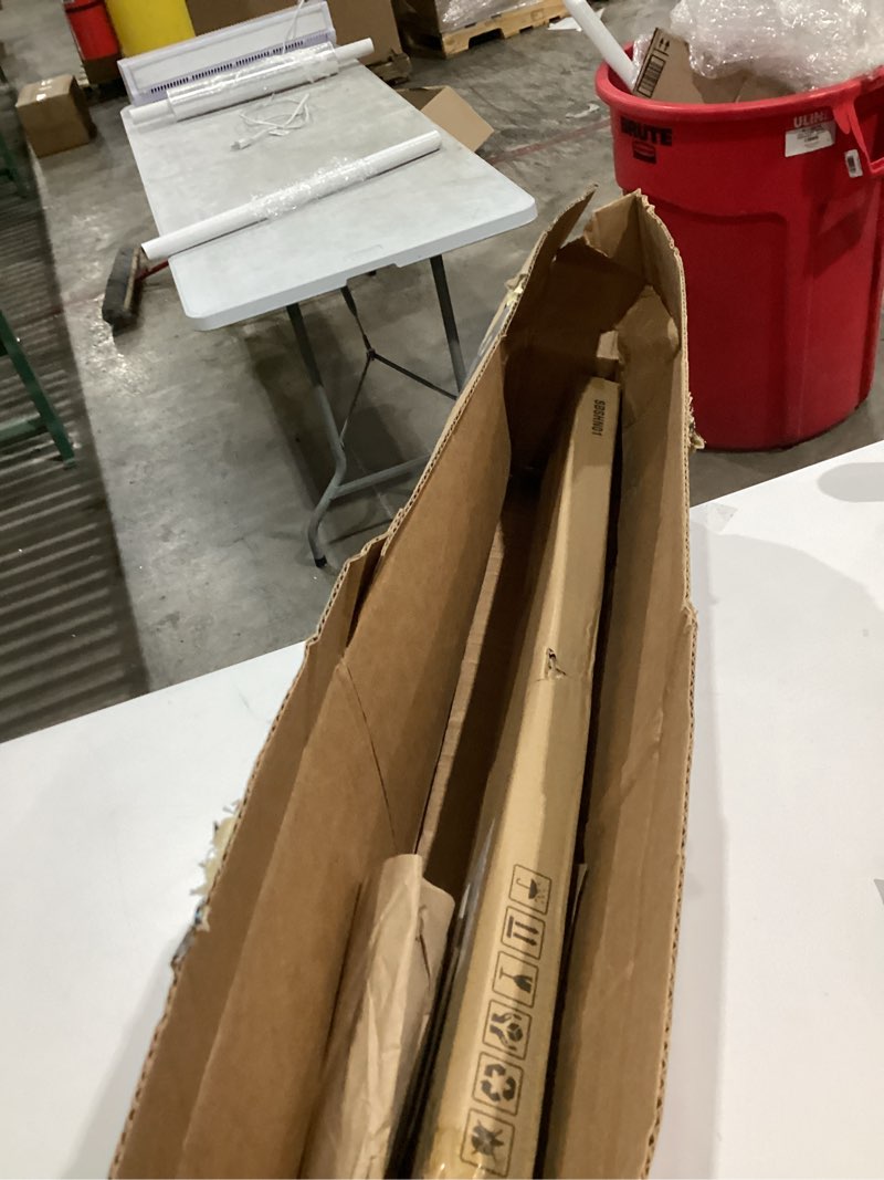 Condition photo showing New/Like New for SMIBUY Coat Hooks with Shelf Wall-Mounted, 29.2 Inch Entryway Coat Rack for Wall, Bamboo Hanging Shelf with 5 Double Metal Hooks for Bathroom, Bedroom, Kitchen, Living Room, Mudroom (Natural)