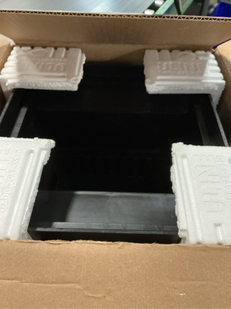 Condition photo showing Good Condition for vodaland 12 x 12 catch basin galvanized stamped steel grate - partitions - and debris basket package