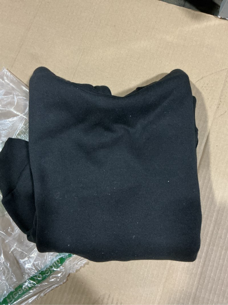 Condition photo showing Good Condition for HOODIE ONLY MEDIUMWomen 2 Piece Oversized Tracksuits Set Fall Fashion Sweatsuits Lounge Outfits Hoodie Airport Travel Wide Leg Pants Black Medium