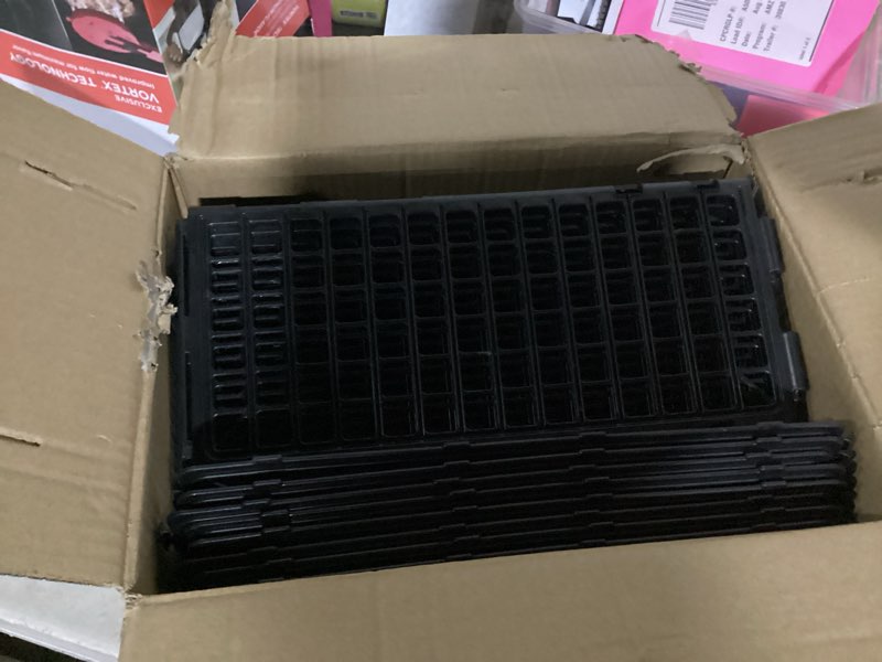 Condition photo showing Good Condition for 16 pcs under couch blockers for bed couch furniture underneath stop from getting under the sofa (black-16pcs)