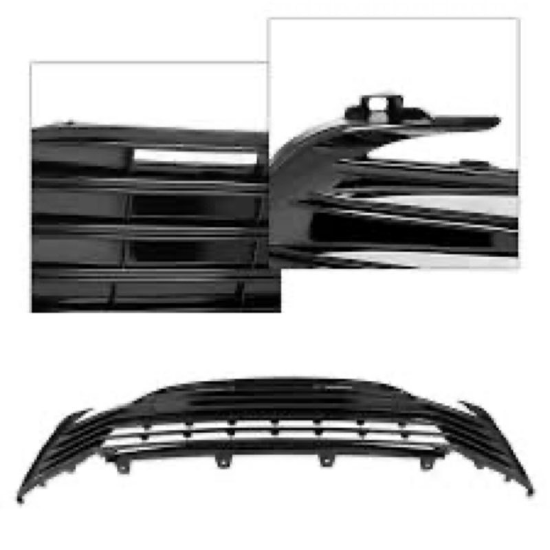 front bumper lower grille grill assembly fit  gloss black