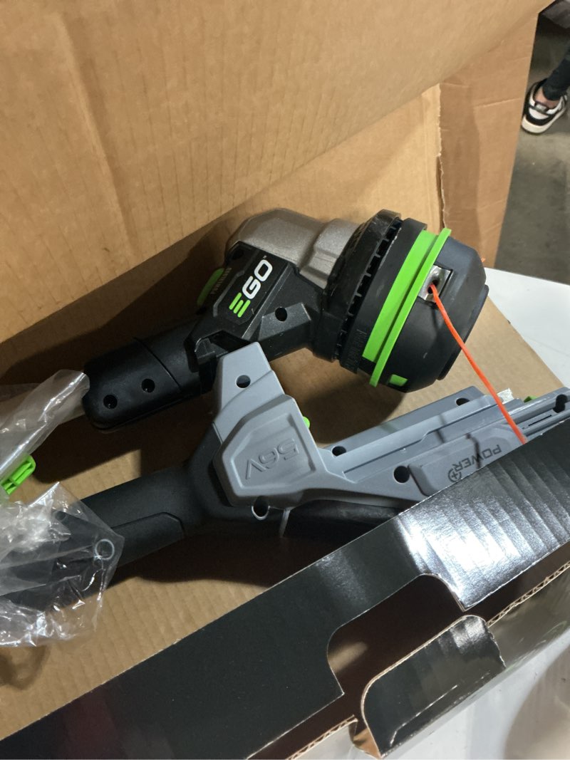 Condition photo showing As Is for 15" powerload™ string trimmer with aluminum telescopic shaft bare tool (battery and charger not included)