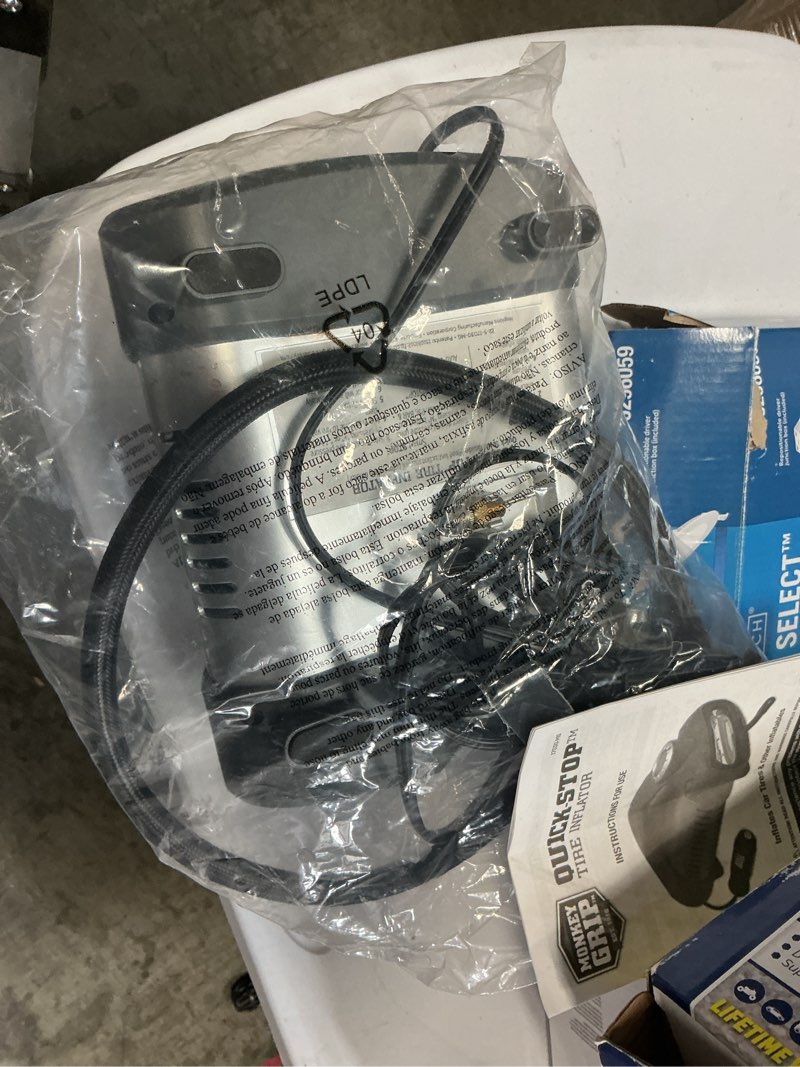 Condition photo showing As Is for Monkey Grip Quick Stop Tire Inflator #10730-MG