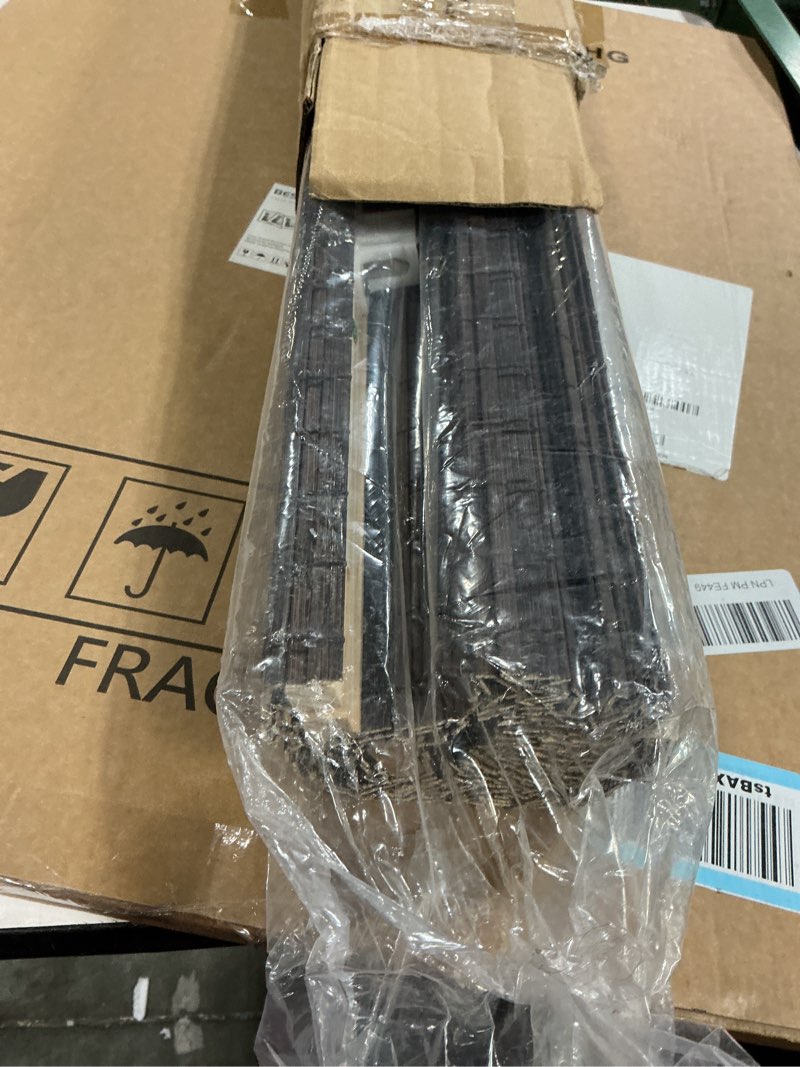 Condition photo showing New/Like New for unishades cordless bamboo roman shades for windows, blinds size (36" w ×64" h) colour (bdp-espresso) ?room darkening?bdp-espresso 36" w × 64" h