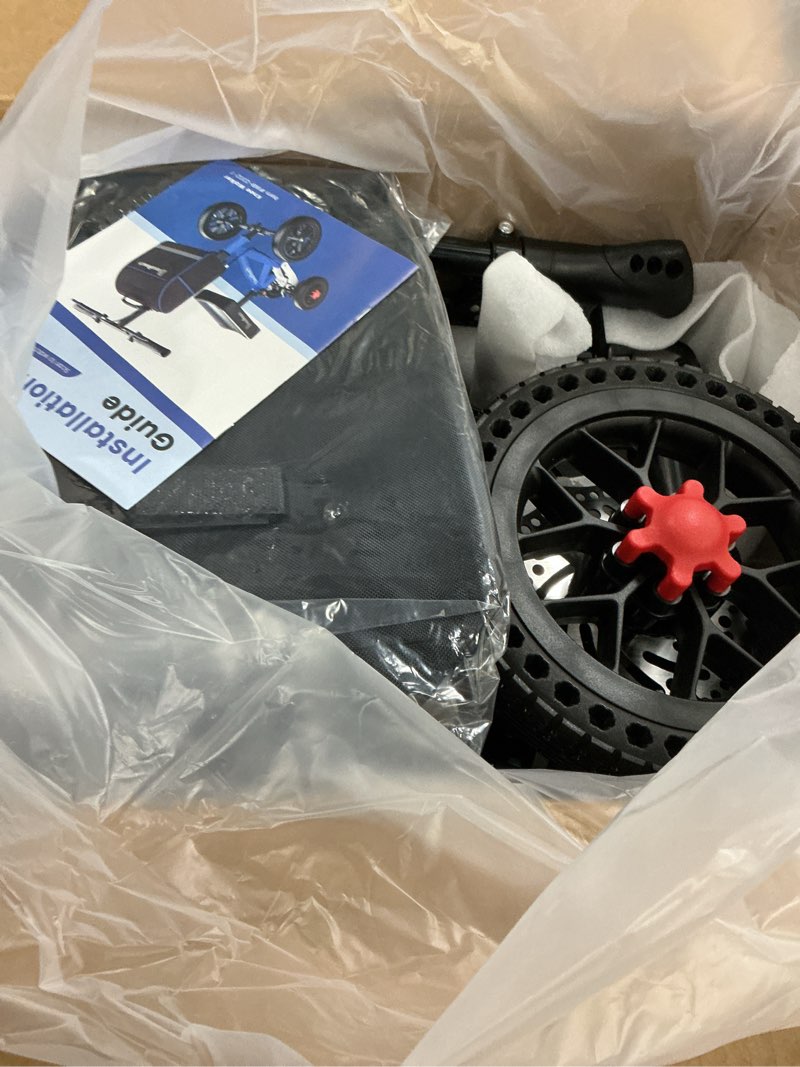 Condition photo showing New/Like New for All Terrain Foldable Knee Scooter Walker - Economical Knee Walker for Foot Injuries, Compact Crutches Alternative - Black