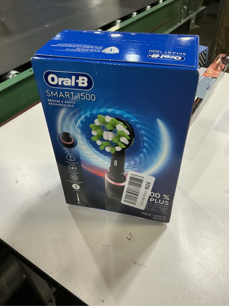 Condition photo showing New/Like New for Oral-B Smart 1500 Electric Power Rechargeable Battery Toothbrush, Black Black 1 Count (Pack of 1)