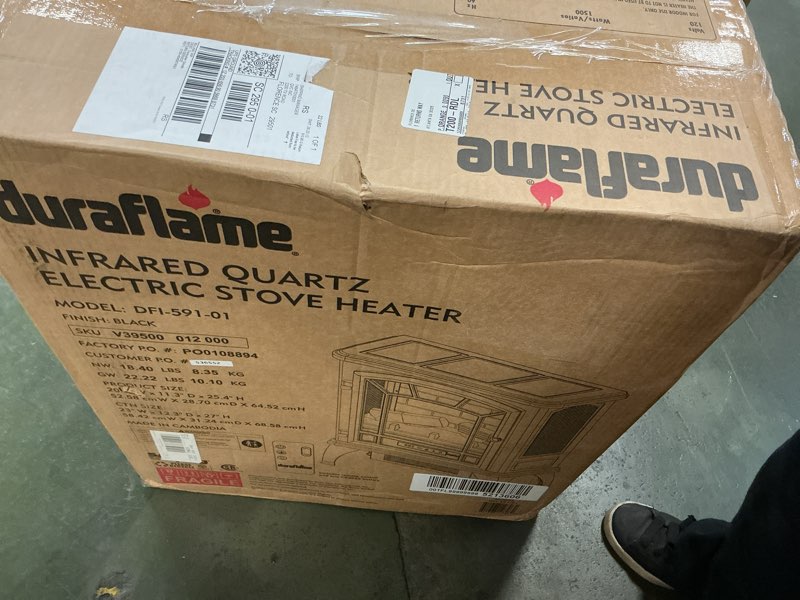 Condition photo showing New/Like New for duraflame Infrared Quartz Electiric Stove Heater - DFI-591-01 - Black
