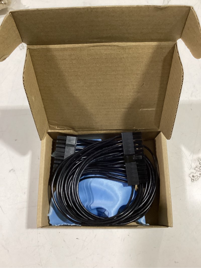 Condition photo showing New/Like New for opsfalcon atx 24 pin motherboard power extension cable, 12.6 inches / 32cm, internal pc psu atx 24 pin male to female extension power cable