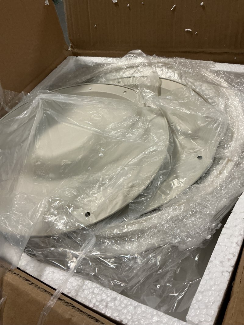 Condition photo showing Good Condition for imacone maifanite-coated chafing dishes for buffet of 2, 6qt white chafing dish buffet set stainless steel chafer set, roll edge food warmers for parties, wedding, birthday, church events, catering 2-pack maifanite coating