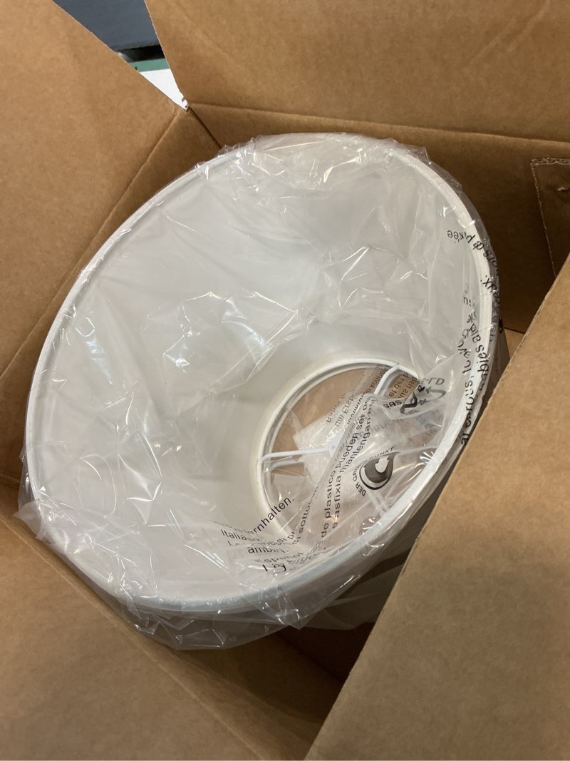 Condition photo showing Good Condition for 2pcs white small lamp shades, 5.9" top x 9.8" bottom x 6.7" high, fabric lampshades for table lamps, spider fitter, empire lampshade for living room, bedroom, home office decor, fully assembled white - 2pcs no clip small - 5.9x9.8x6.7 inch