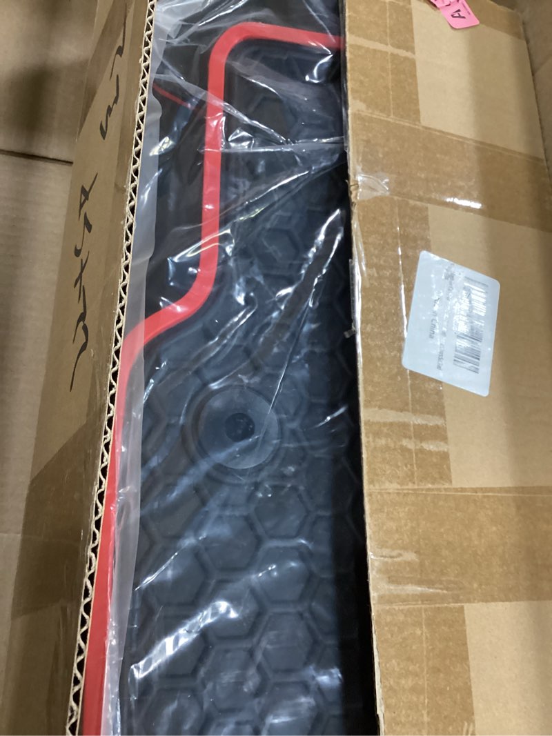 Condition photo showing New/Like New for Megiteller Car Floor Mats Custom Fit for Kia Sportage 2023ï¼ˆNon Hybridï¼‰ Odorless Washable Heavy Duty Rubber (All Weather) Floor Liners Set Red